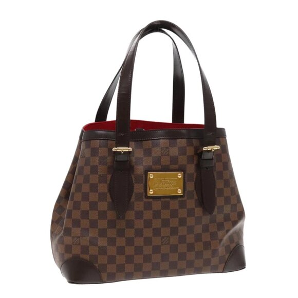 LOUIS VUITTON Damier Ebene Hampstead MM Tote Bag N51204 LV Auth 92738AV - Picture 1 of 14